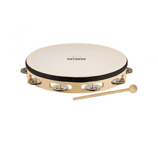 Nino Percussion NINO25 Тамбурин 10", один ряд бубенцов