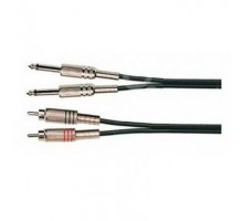 Soundking BB302-3M Кабель акустический, 2х6,35мм — 2хRCA, 3м.