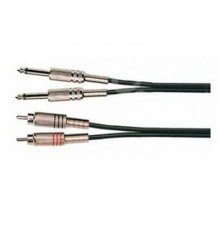 Soundking BB302-3M Кабель акустический, 2х6,35мм — 2хRCA, 3м.
