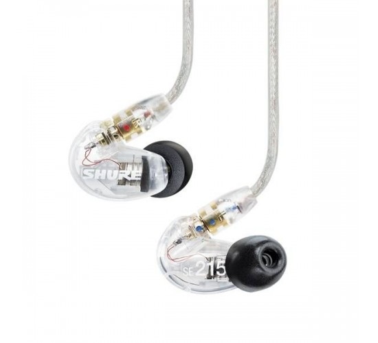 Shure SE215-CL наушники внутриканальные (наушники вставные) с одним драйвером, прозрачные