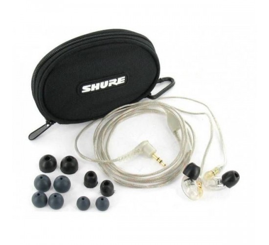 Shure SE215-CL наушники внутриканальные (наушники вставные) с одним драйвером, прозрачные