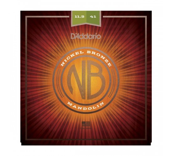 D'Addario NBM11541 Nickel Bronze Комплект струн для мандолины, фосф/бронза, Medium-Heavy, 11.5-41