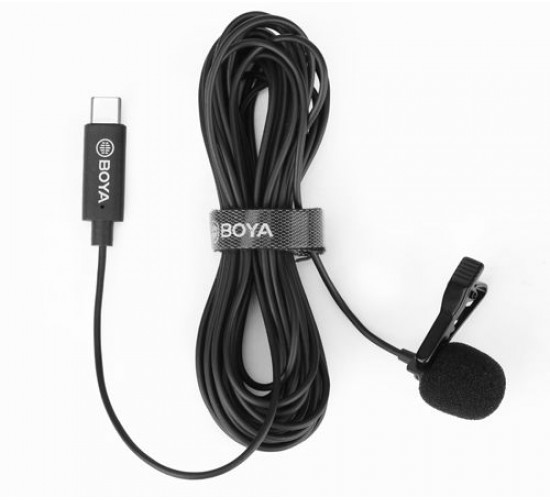 Boya BY-M3 петличный микрофон, для смартфонов Android,планшетов, iPad Pro,  Mac, PC с разъемом USB