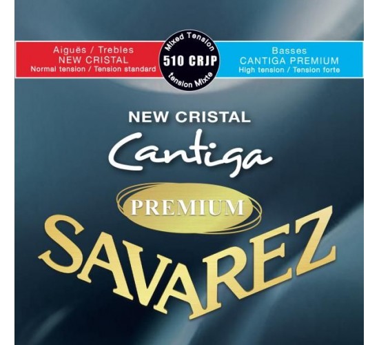 Savarez 510CRJP New Cristal Cantiga Premium комплект струн для классической гитары, смешанное нат.