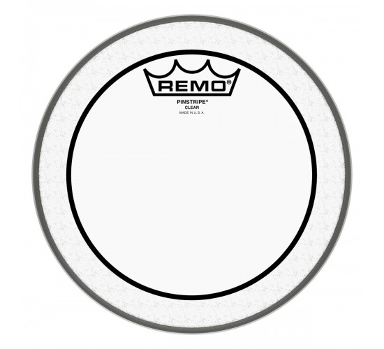 Remo Pinstripe 8" Clear двойной прозрачный пластик