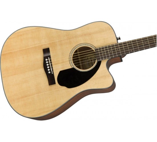 Fender CD-60SCE Dread Nat WN электроакустическая гитара, цвет натуральный