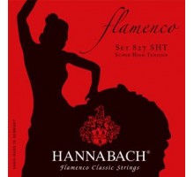 Hannabach 827SHT Red FLAMENCO Комплект струн для классической гитары желтый нейлон/посеребренные
