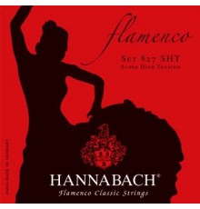 Hannabach 827SHT Red FLAMENCO Комплект струн для классической гитары желтый нейлон/посеребренные