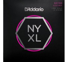 D'Addario NYXL32130 Комплект струн для 6-струнной бас-гитары, Long Scale, Reg Light, 32-130