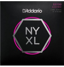 D'Addario NYXL32130 Комплект струн для 6-струнной бас-гитары, Long Scale, Reg Light, 32-130