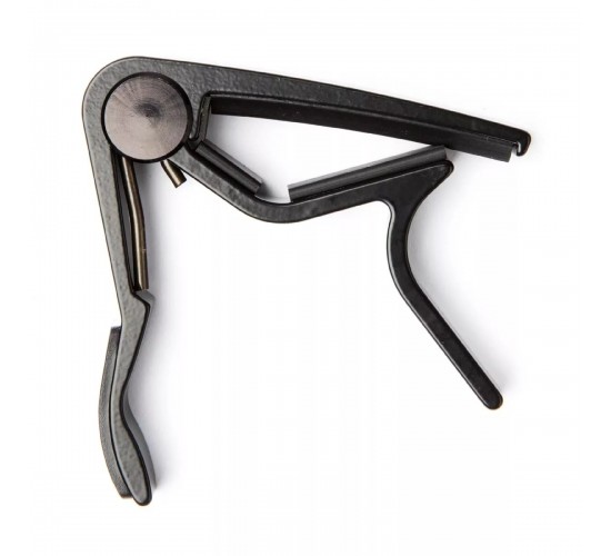 Dunlop 83CB Acoustic Curved Trigger® Каподастр/прищепка для гитары с закругленным грифом цвет черный