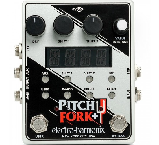 Electro-Harmonix Pitch Fork+ Двойной полифонический питч-шифтер/гармонайзер