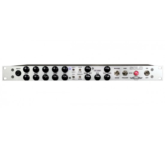 R&R SOUND «SOLO»  усилитель в рэковом корпусе 1U, 50Вт, silver