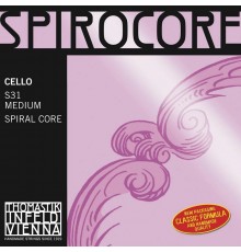 Thomastik S31 Spirocore Комплект струн для виолончели размером 4/4, среднее натяжение