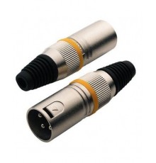Rockcable RCL10000 M кабельный балансный разъем XLR male, 3 контакта, металл/ крышка металл