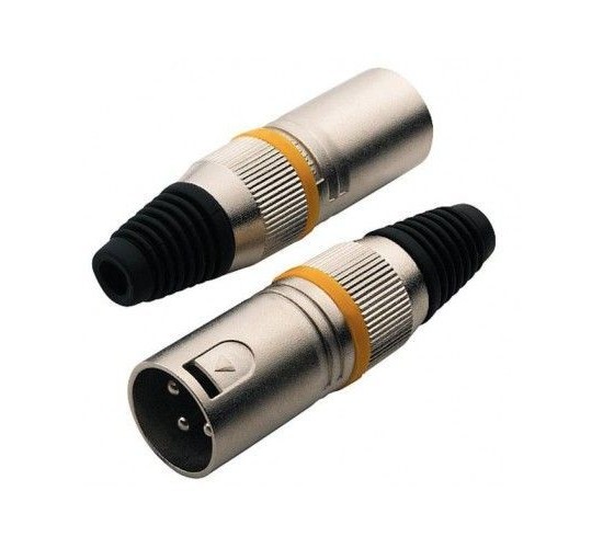 Rockcable RCL10000 M кабельный балансный разъем XLR male, 3 контакта, металл/ крышка металл
