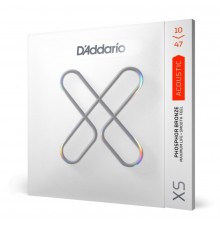 D'Addario XSAPB1047 XS Комплект струн для акустической гитары, фосфорная бронза, 10-47