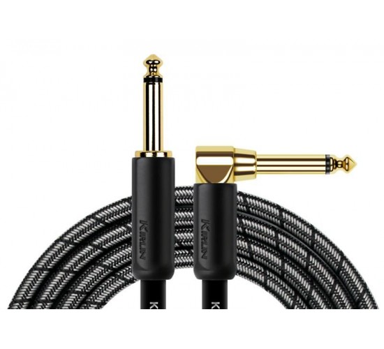 Kirlin IWB-202BEGL 3M BM кабель инструментальный, прям/угл, 3м, цвет metallic black
