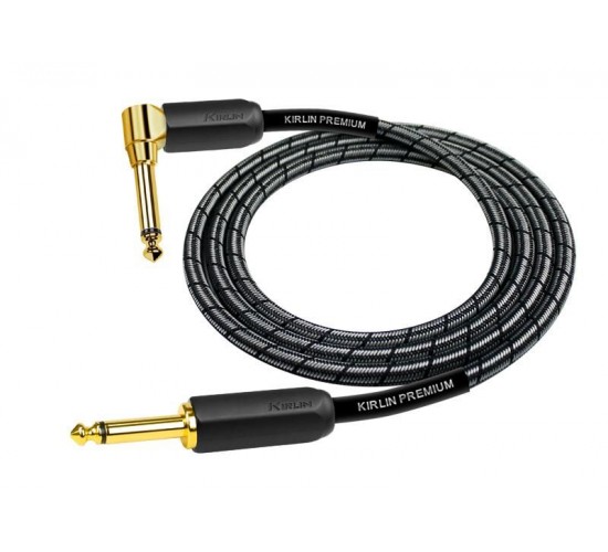 Kirlin IWB-202BEGL 3M BM кабель инструментальный, прям/угл, 3м, цвет metallic black