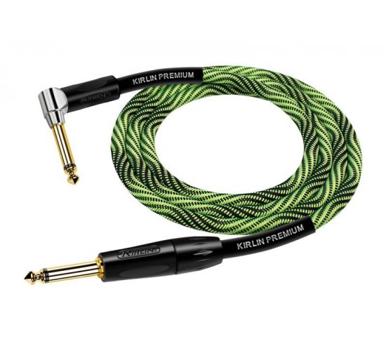 Kirlin IWB-202BFGL 6M WBG кабель инструментальный, прям/угл, 6м, цвет Wave Green