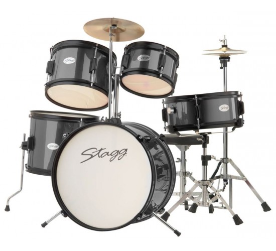 Stagg TIM JR 5/16 BK детская акустическая барабанная установка, цвет черный