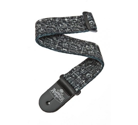 Planet Waves 50AL02 Alchemy Gothic Ремень для гитары, рисунок «Gothic Crosses»