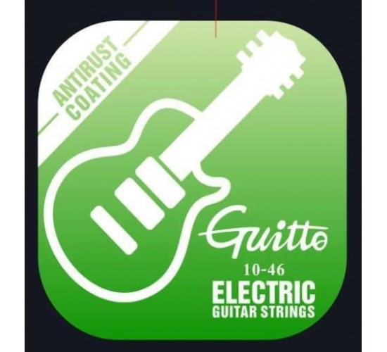 Guitto GSE-010 комплект струн для электрогитары, с покрытием, 10-46