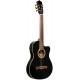 Stagg SCL60 TCE-BLK электроакустическая классическая гитара с вырезом, цвет черный