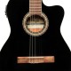 Stagg SCL60 TCE-BLK электроакустическая классическая гитара с вырезом, цвет черный