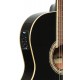 Stagg SCL60 TCE-BLK электроакустическая классическая гитара с вырезом, цвет черный