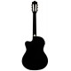 Stagg SCL60 TCE-BLK электроакустическая классическая гитара с вырезом, цвет черный