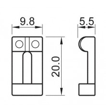 Partsland S1-100-CR седло, хром
