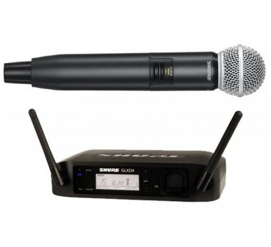 Shure GLXD24E/SM58 Z2 2.4 GHz цифровая вокальная радиосистема с ручным передатчиком SM58