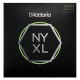 D'Addario NYXL45105 Комплект струн для бас-гитары, никелированные, Long Scale, L Top/Med Bottom, 45-105