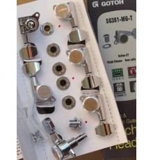 Gotoh SG381-07 MG-TRAD хром, 6 в линию, локовые колки