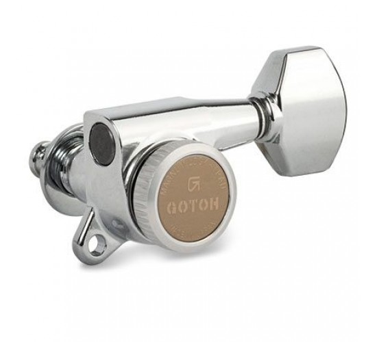Gotoh SG381-07 MG-TRAD хром, 6 в линию, локовые колки