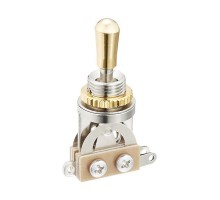 Hosco H-YM-T20G Переключатель 3-х позиционный, золотистая ручка