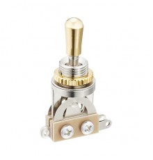 Hosco H-YM-T20G Переключатель 3-х позиционный, золотистая ручка