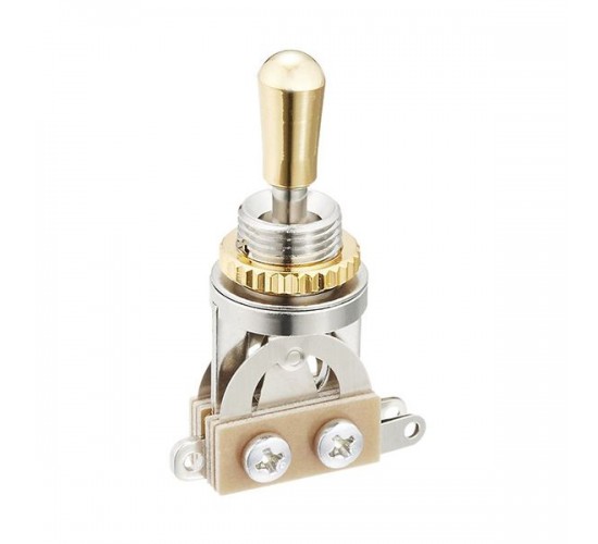 Hosco H-YM-T20G Переключатель 3-х позиционный, золотистая ручка