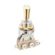 Hosco H-YM-T20G Переключатель 3-х позиционный, золотистая ручка