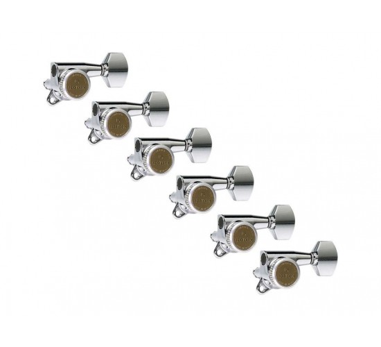 Gotoh SG381-MG-T-07-C-(L6) колки локовые, ручной зажим, 6 в линию, хром