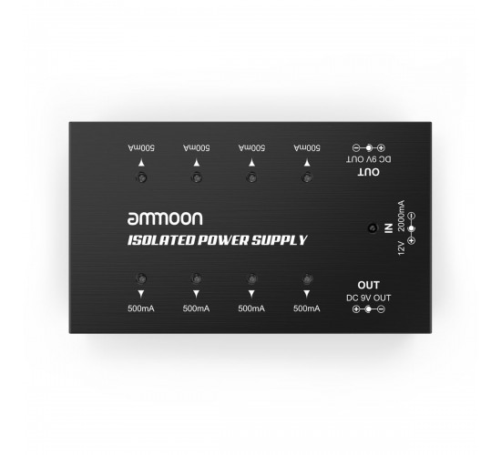 Ammoon Isolated Power Supply изолированный блок питания для гитарных эффектов на 8 выходов