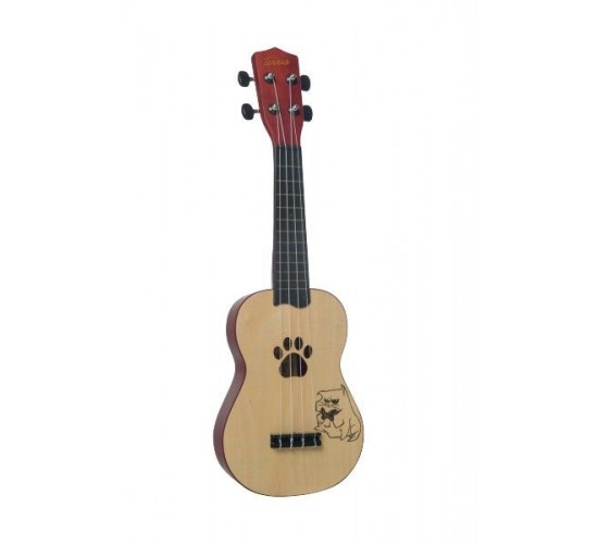 Terris Plus Cat укулеле сопрано, кот, лапка, натуральный, пластик