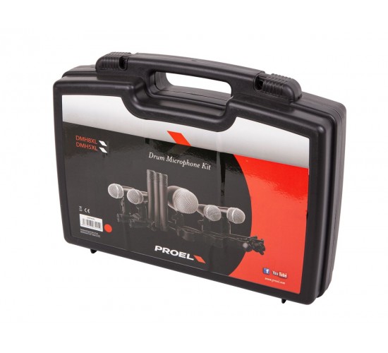 Proel EIKON DMH8XL комплект из 8ми инструментальных микрофонов для записи и подзвучивания ударных