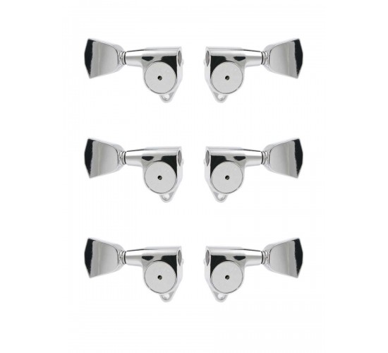 Gotoh SG301-HAPM-04-C-L3+R3 Колки для гитары 3+3, локовые, хром