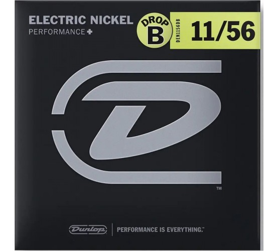 Dunlop Perfomance+ DEN1156DB струны для электрогитары из никелированной стали 11-56 для строя Drop B
