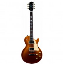 JET JL-500 GD электрогитара, Les Paul, корпус красное дерево, HH, цвет золотой
