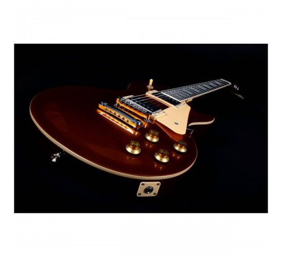 JET JL-500 GD электрогитара, Les Paul, корпус красное дерево, HH, цвет золотой