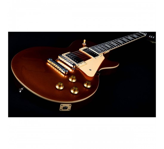 JET JL-500 GD электрогитара, Les Paul, корпус красное дерево, HH, цвет золотой