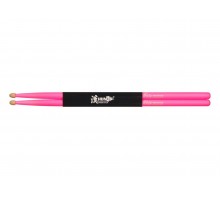 HUN 10101003010 Fluorescent Series 7A Барабанные палочки, розовые, орех гикори
